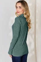Load image into Gallery viewer, Basic Bae Full Size Ribbed Mock Neck Long Sleeve T-Shirt
