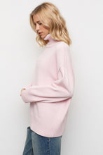 Load image into Gallery viewer, Basic Bae Turtleneck Dropped Shoulder Long Sleeve Sweater
