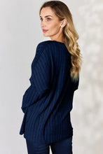 Load image into Gallery viewer, Basic Bae Full Size Ribbed Half Button Long Sleeve T-Shirt
