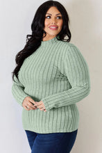 Load image into Gallery viewer, Basic Bae Full Size Ribbed Mock Neck Long Sleeve T-Shirt
