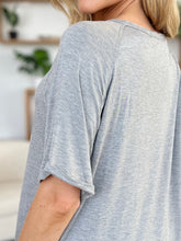 Load image into Gallery viewer, Basic Bae Full Size Bamboo Slit V-Neck Short Sleeve T-Shirt
