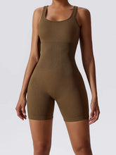 Load image into Gallery viewer, Basic Bae Ribbed Sleeveless Active Romper
