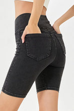 Load image into Gallery viewer, Basic Bae Asymmetrical Waist Denim Shorts with Pockets
