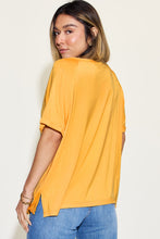 Load image into Gallery viewer, Basic Bae Full Size Bamboo Slit V-Neck Short Sleeve T-Shirt
