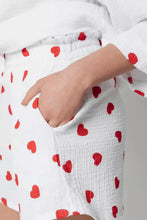 Load image into Gallery viewer, Basic Bae Heart Collared Neck Button Down Top and Shorts Set
