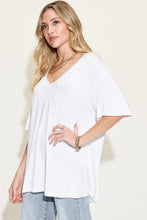Load image into Gallery viewer, Basic Bae Full Size Bamboo V-Neck Drop Shoulder T-Shirt
