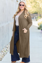 Load image into Gallery viewer, Basic Bae Full Size Open Front Long Sleeve Cover Up
