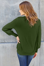 Load image into Gallery viewer, Basic Bae Full Size V-Neck Lantern Sleeve Top
