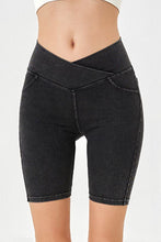 Load image into Gallery viewer, Basic Bae Asymmetrical Waist Denim Shorts with Pockets
