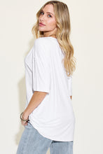 Load image into Gallery viewer, Basic Bae Full Size Bamboo V-Neck Drop Shoulder T-Shirt
