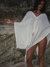 Load image into Gallery viewer, Ava Kimono - White Stripes
