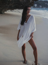 Load image into Gallery viewer, Ava Kimono - White Stripes
