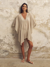 Load image into Gallery viewer, Ava Kimono - Khaki Green Stripes
