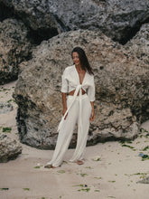Load image into Gallery viewer, Skye Palazzo Pants - Gold Stripes
