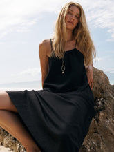 Load image into Gallery viewer, Bliss Flow Maxi Dress - Black
