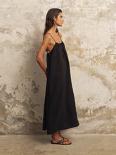 Load image into Gallery viewer, Bliss Flow Maxi Dress - Black
