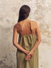 Load image into Gallery viewer, Bliss Flow Maxi Dress - Khaki Green
