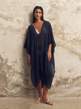Load image into Gallery viewer, Bodrum Ties Kaftan - Navy
