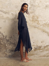 Load image into Gallery viewer, Bodrum Ties Kaftan - Navy
