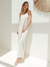 Load image into Gallery viewer, Canggu Maxi Dress - Natural With Stripes
