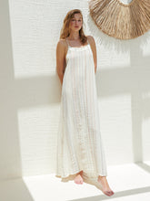 Load image into Gallery viewer, Canggu Maxi Dress - Natural With Stripes
