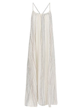 Load image into Gallery viewer, Canggu Maxi Dress - Natural With Stripes
