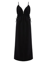 Load image into Gallery viewer, Sofia Ties Maxi Dress - Black
