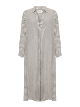 Load image into Gallery viewer, Voyage Shirt Dress - Black Stripes
