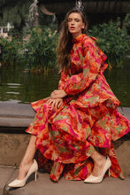 Load image into Gallery viewer, WINDING AUTUMN WOVEN MAXI DRESS
