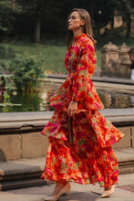 Load image into Gallery viewer, WINDING AUTUMN WOVEN MAXI DRESS

