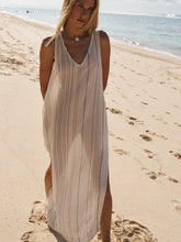 Load image into Gallery viewer, Day Break Dress - Natural With Stripes
