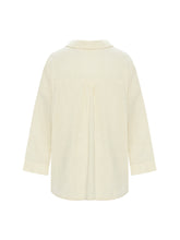 Load image into Gallery viewer, Echo Maxi Shirt - Gold Stripes
