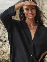 Load image into Gallery viewer, Echo Maxi Shirt - Black
