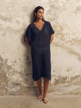 Load image into Gallery viewer, Ela Kaftan - Navy
