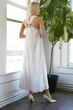 Load image into Gallery viewer, HAPPY TO BE HERE WOVEN MIDI DRESS
