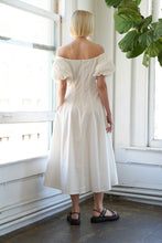 Load image into Gallery viewer, PROTECTING MY PEACE WOVEN MIDI DRESS
