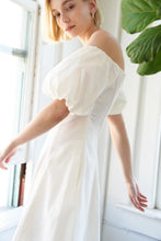 Load image into Gallery viewer, PROTECTING MY PEACE WOVEN MIDI DRESS
