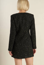 Load image into Gallery viewer, HEART UNBOUND TWEED MINI DRESS
