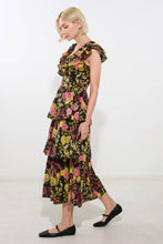 Load image into Gallery viewer, GRACEFUL GATHERING WOVEN MIDI DRESS
