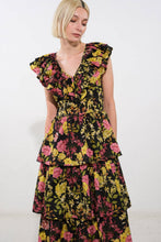 Load image into Gallery viewer, GRACEFUL GATHERING WOVEN MIDI DRESS
