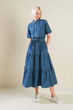 Load image into Gallery viewer, ABSOLUTE EDGE DENIM MIDI DRESS
