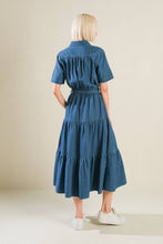 Load image into Gallery viewer, ABSOLUTE EDGE DENIM MIDI DRESS
