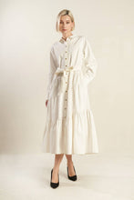 Load image into Gallery viewer, ANYTIME NOW WOVEN TWILL MIDI DRESS
