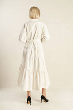 Load image into Gallery viewer, ANYTIME NOW WOVEN TWILL MIDI DRESS
