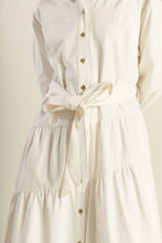 Load image into Gallery viewer, ANYTIME NOW WOVEN TWILL MIDI DRESS
