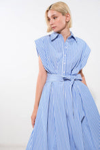 Load image into Gallery viewer, ALONG THE SHORELINE WOVEN MIDI DRESS
