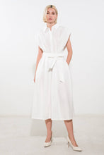 Load image into Gallery viewer, DEEPER CONNECTION WOVEN MIDI DRESS
