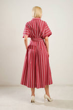 Load image into Gallery viewer, DARING HEART WOVEN MIDI DRESS
