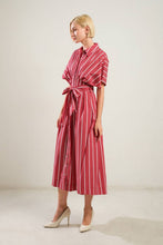 Load image into Gallery viewer, DARING HEART WOVEN MIDI DRESS
