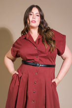 Load image into Gallery viewer, PERFECT BALANCE WOVEN MIDI DRESS
